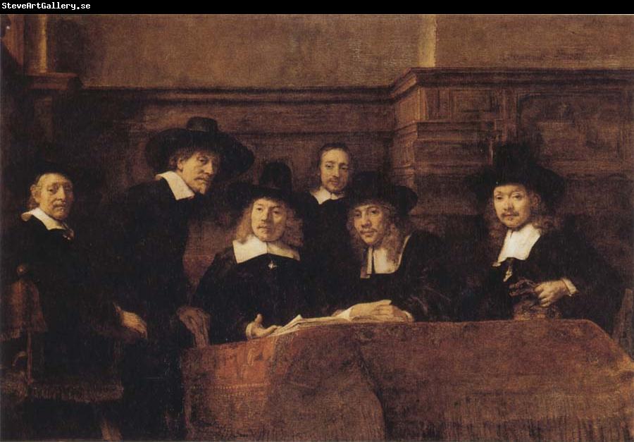 REMBRANDT Harmenszoon van Rijn Tthe Syndics of the Amsterdam